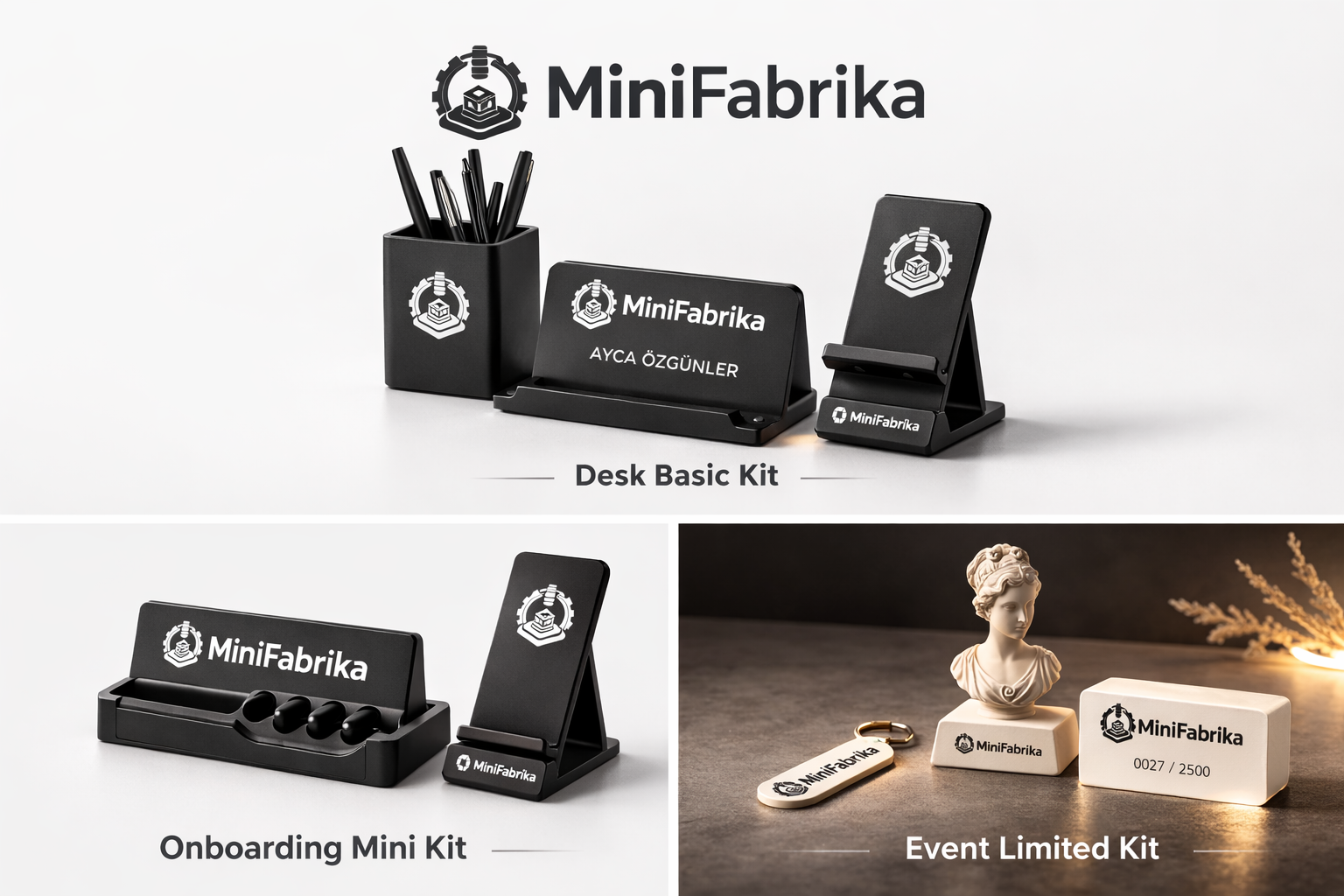 MiniFabrika Bambu Lab P2S ile adetli 3D baskı üretim görüntüsü